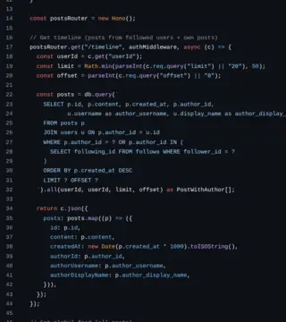 Diagram to code: posts service